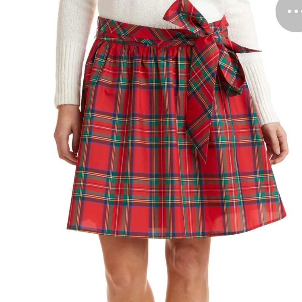 Vineyard Vines Red Plaid Skirt